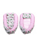 Детский комплект 7в1: гнездышко, одеяло, подушки "Розовые цвета"