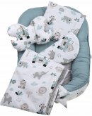 Детский комплект 7в1: гнездышко, кокон, одеяло, конверт, матрас, подушки 
