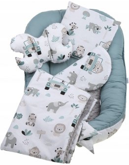 Детский комплект 7в1: гнездышко, кокон, одеяло, конверт, матрас, подушки 