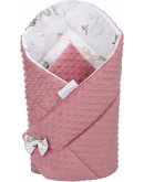 Двусторонний детский конверт-одеяло на выписку "Розовый слон"