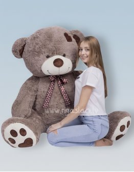 Plīša lācis Rafaels 180 cm pelēki brūns